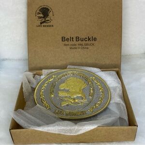 NORTH AMERICAN HUNTING CLUB LIFE MEMBER BELT BUCKLE